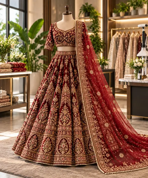 Wedding Lehenga Dry Cleaning