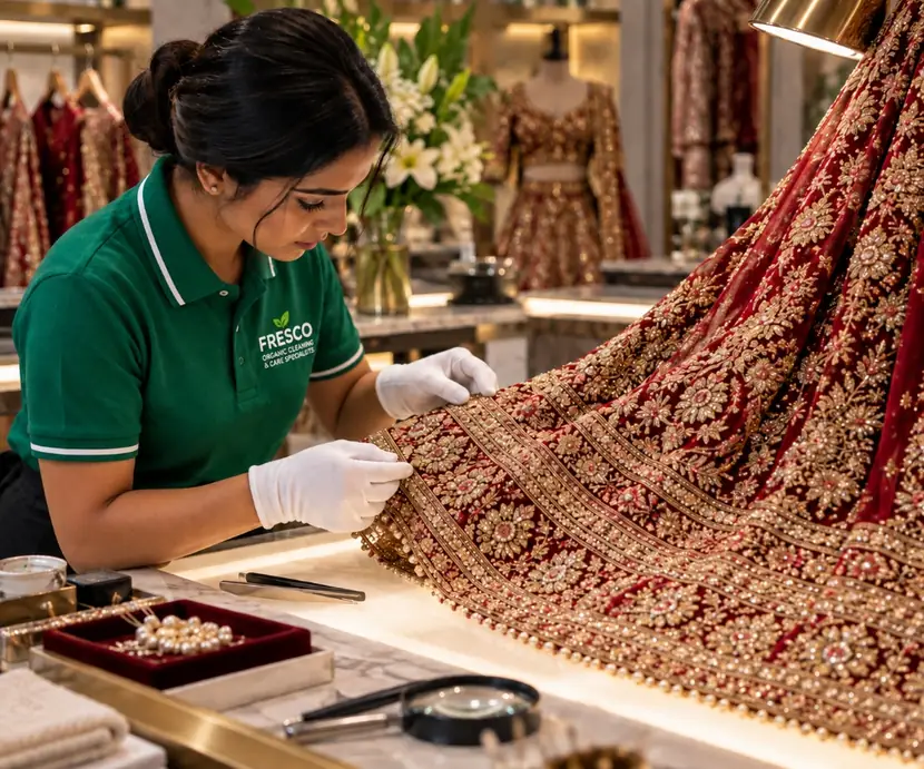 Wedding Lehenga Dry Cleaning Service
