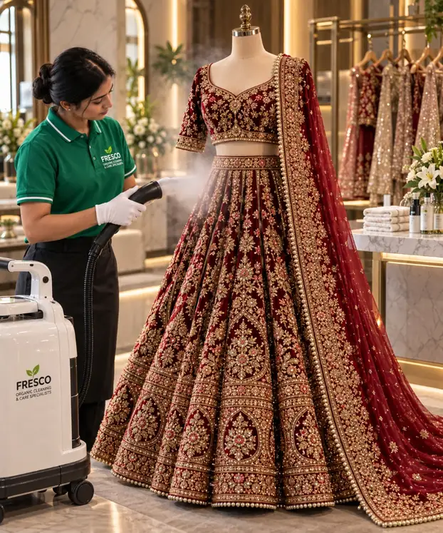 Wedding Lehenga Dry Cleaning Service