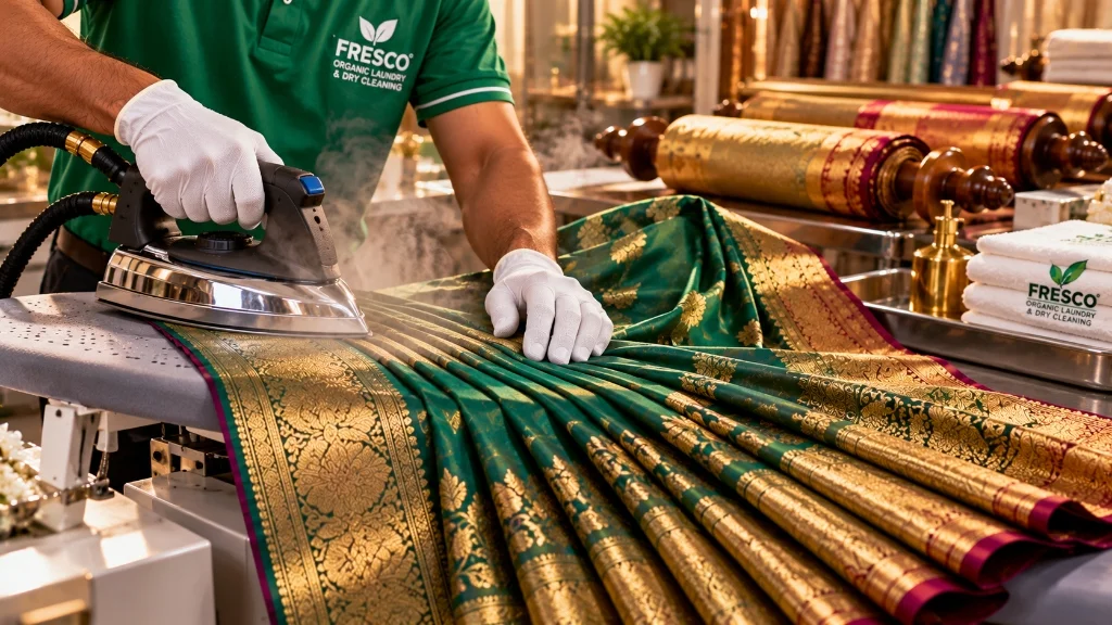 Careful Finishing for Silk Sarees, Designer Sarees and Occasion Wear