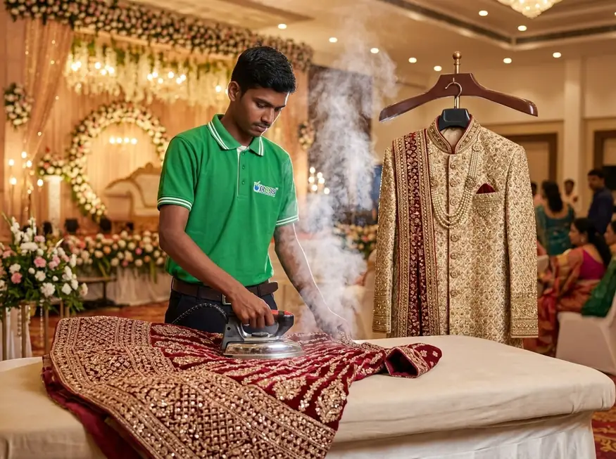 Wedding Live Steam Ironing